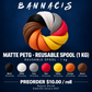 Bannacis Matte PETG - Reusable spool (1 kg) — Preorder